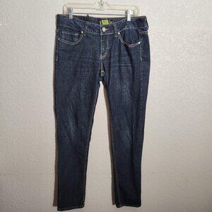 RSQ Ibiza Extreme Skinny Jeans Womens 13R Dark Wash Stretch Denim Distressed